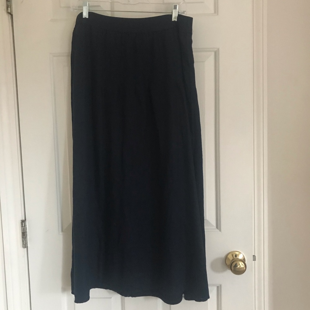 Navy Blue Maxi Skirt
